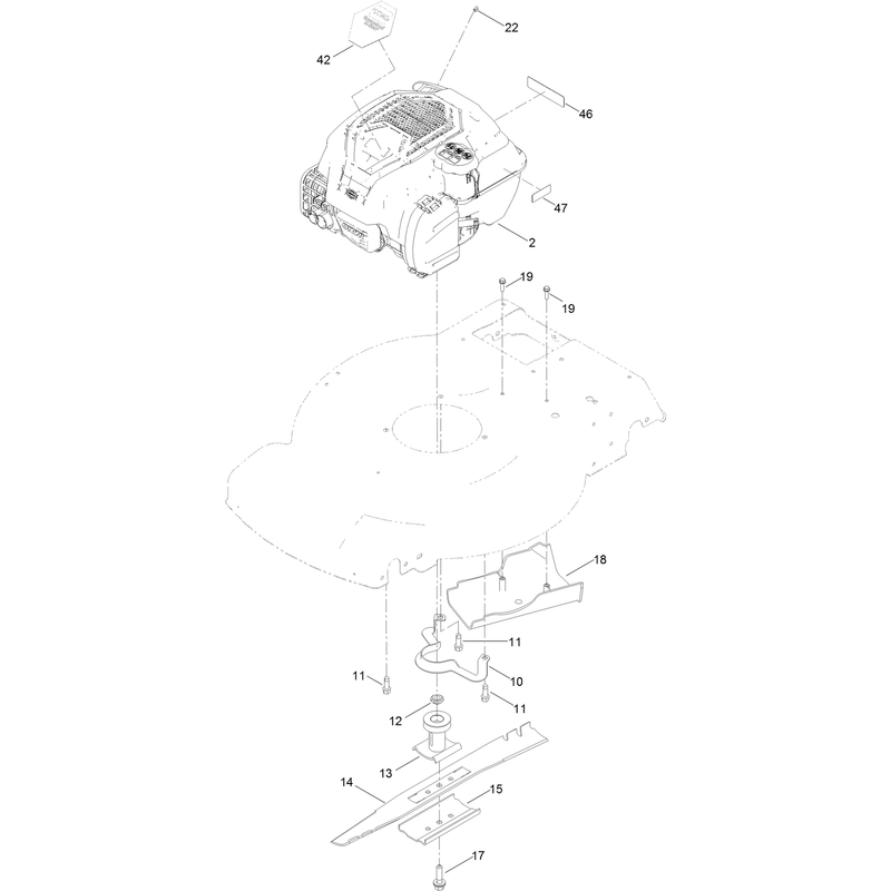 Engine and Blade Assembly