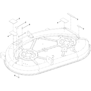 42 Inch Deck and Decal Assembly No 117-1290