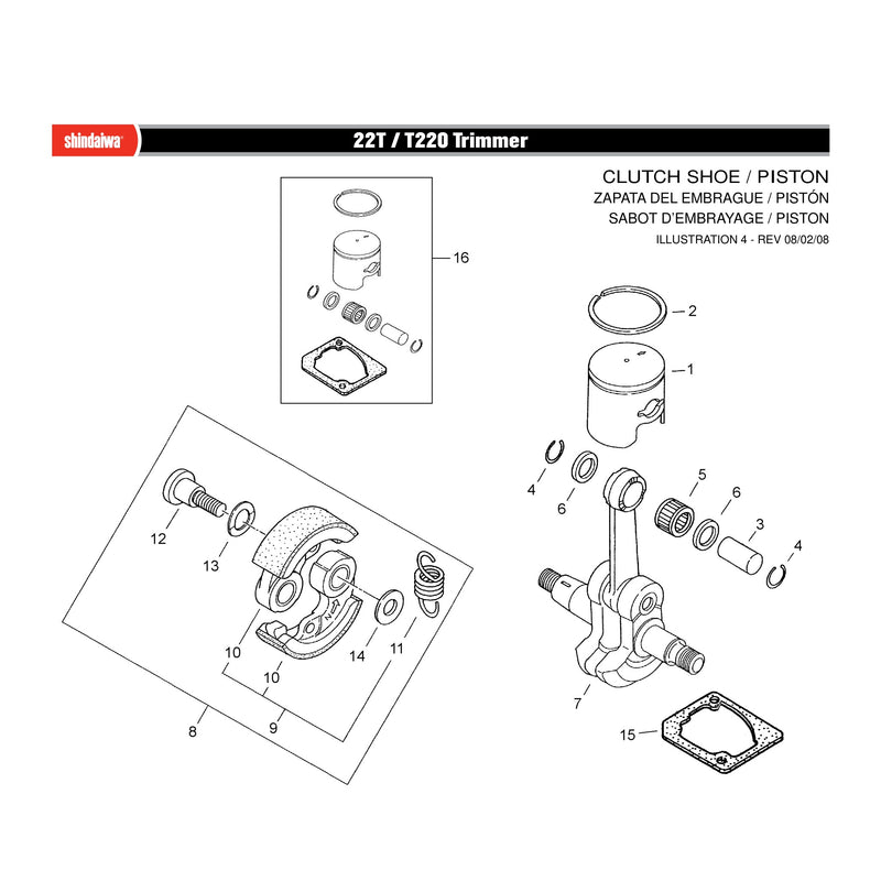 CLUTCH SHOE / PISTON
