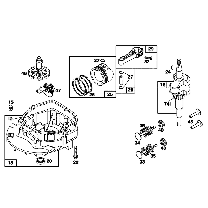 Engine Briggs and Stratton Model 122702-3171-01