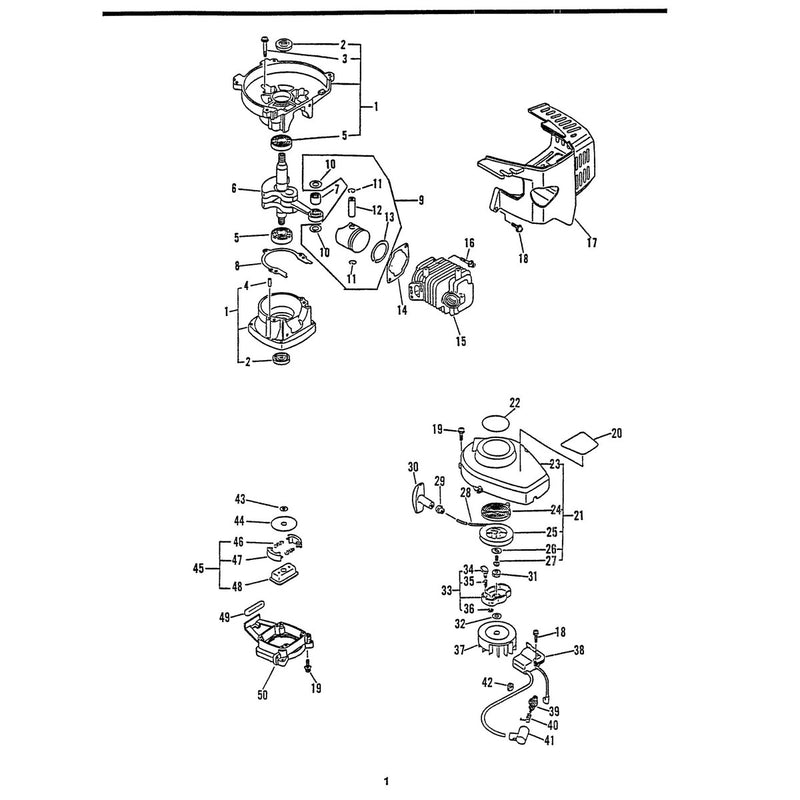 Crankcase Kit Includes Items 2 -5 &8