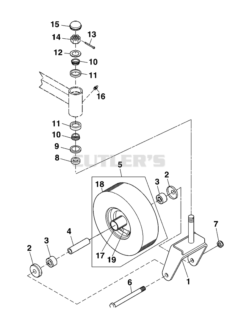 front caster