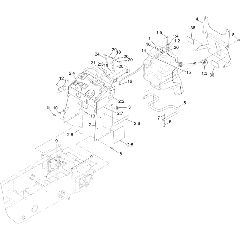 Fuel Tank and Tower Assembly