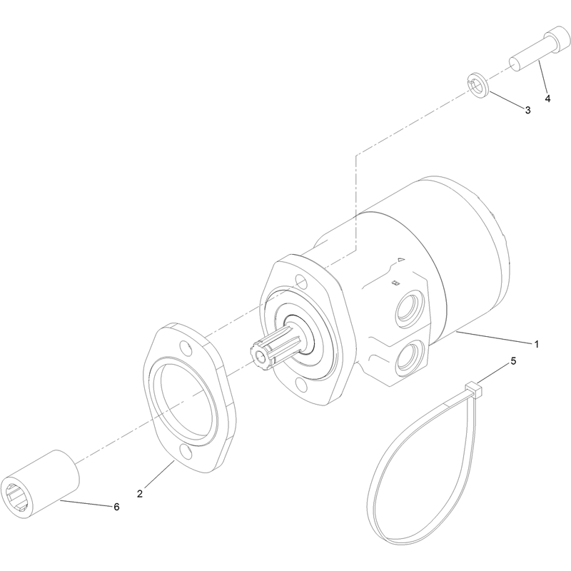 Hydraulic Motor Installation Assembly No 131-0667