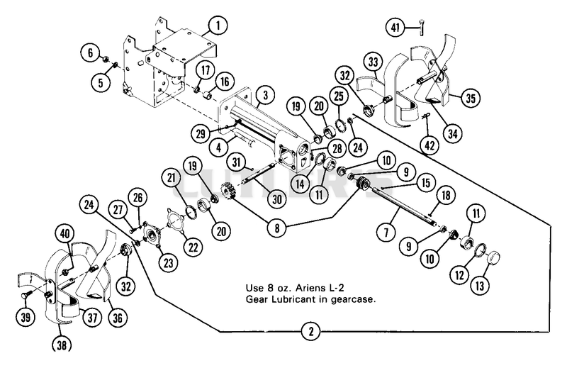 Tiller Gearcase Assembly