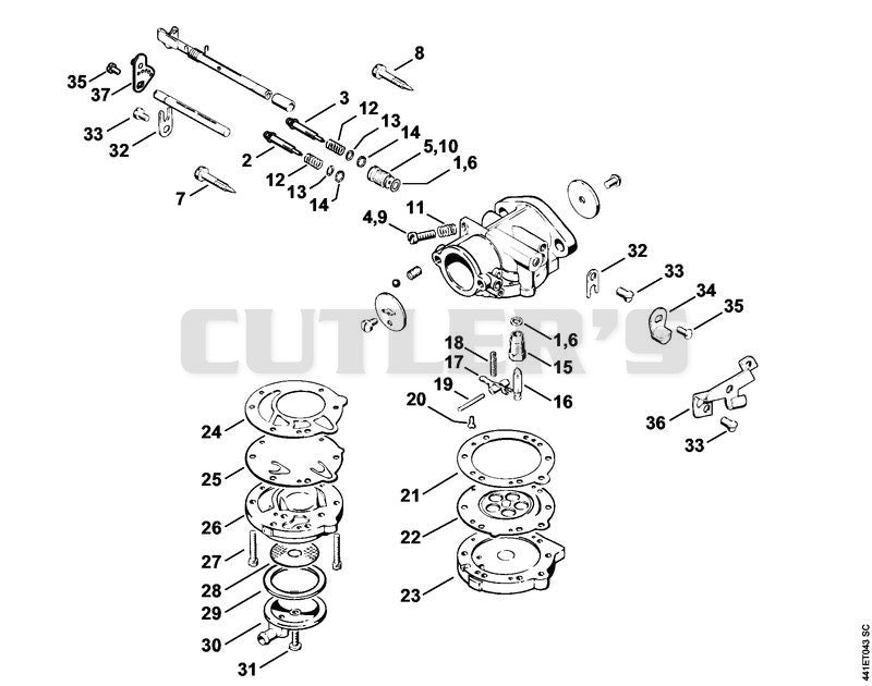 Carburetor LA-S168, LA-S221
