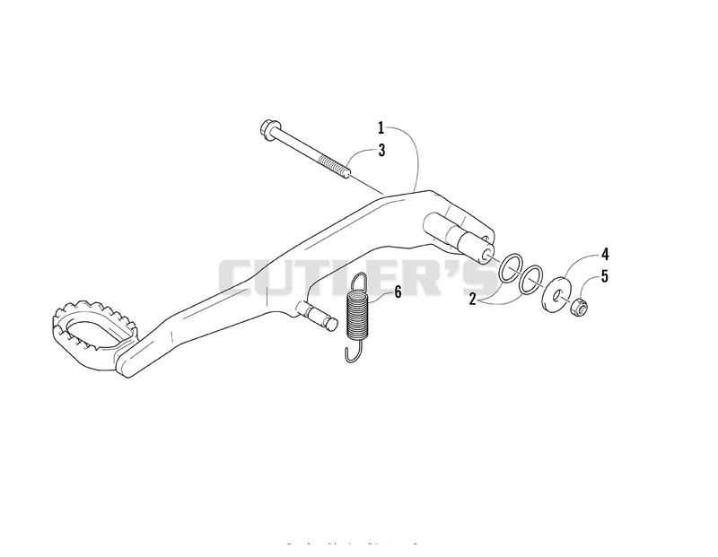 REAR BRAKE PEDAL ASSEMBLY [79037]