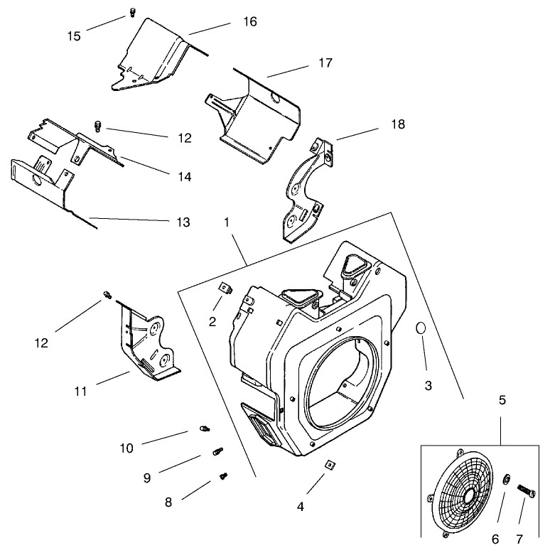 Group 6 Blower Housing and Baffles