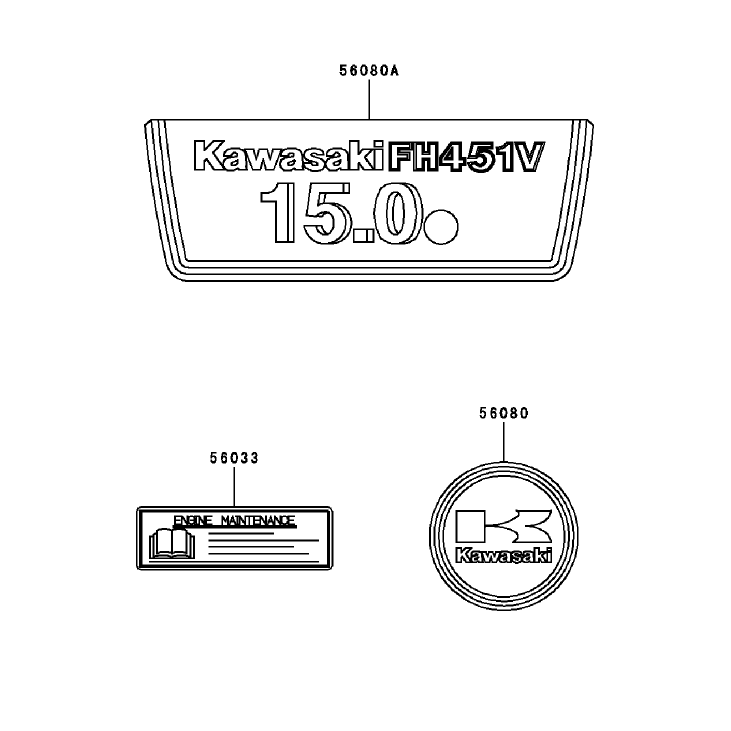 Label Assembly Kawasaki FH451V-BS04