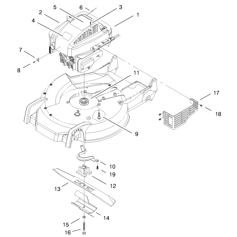 Engine and Blade Assembly