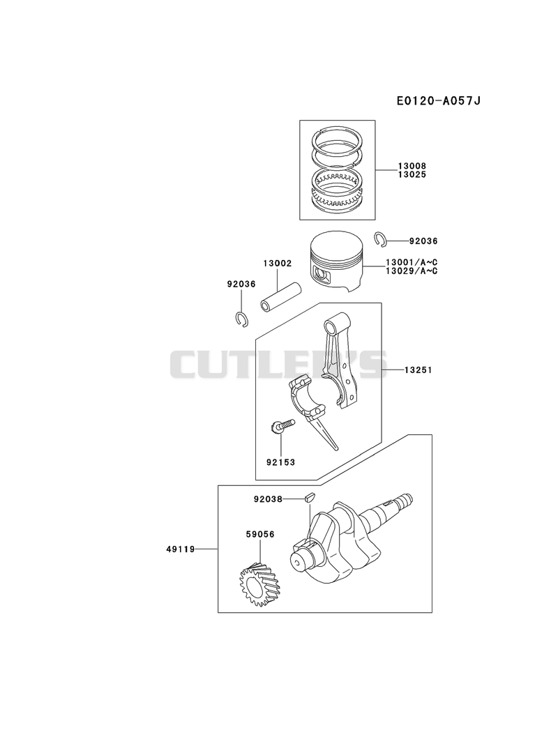 PISTON/CRANKSHAFT