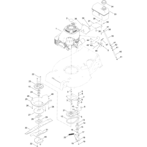 Engine and Blade Assembly