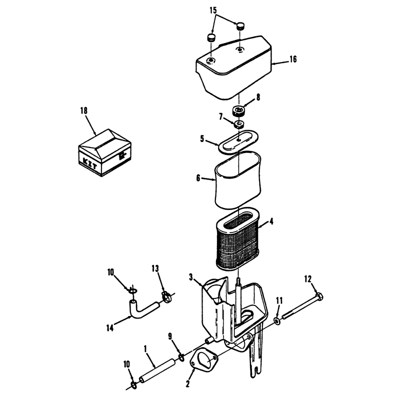 12hp Engine Air Cleaner Assembly