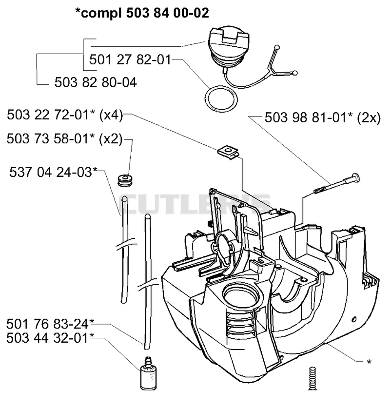 Crankcase/Fuel Tank