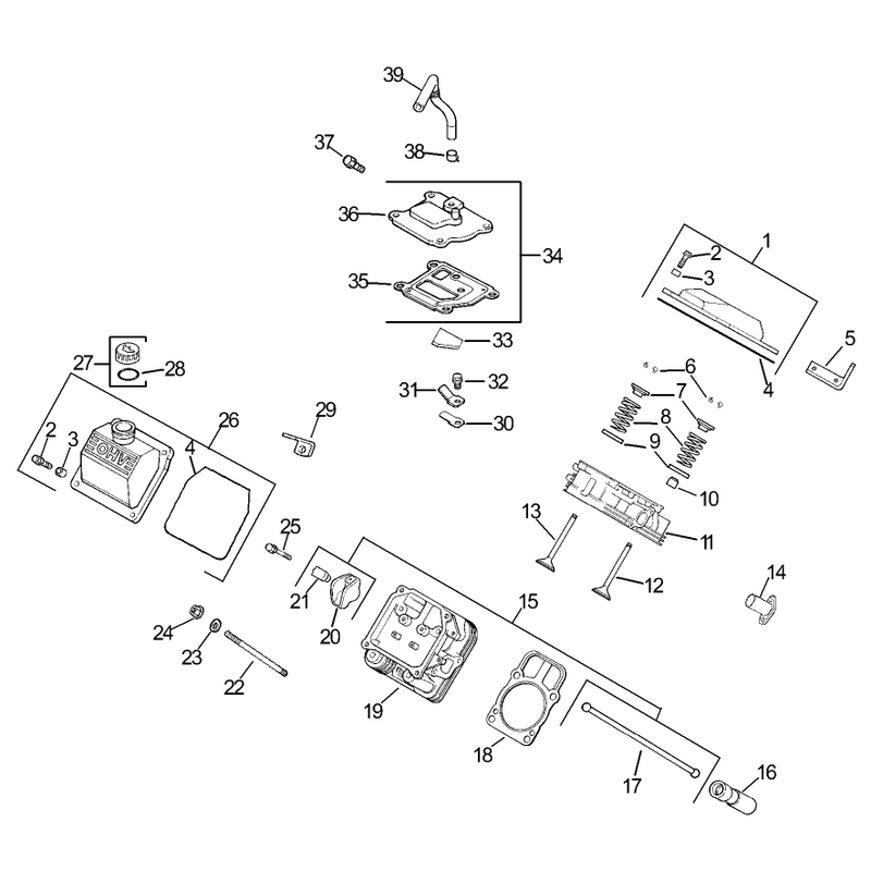 HeadValveBreather Assembly Kohler CH745-0003