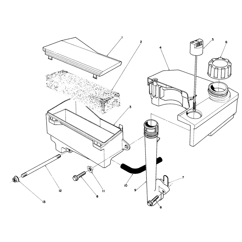 Air Cleaner and Fuel Tank Assembly Model No Vml0-7