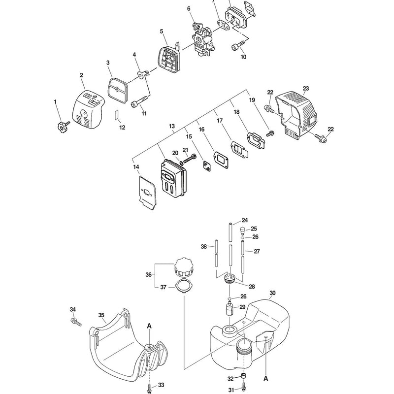 INTAKE, EXHAUST, FUEL SYSTEM, STAND
