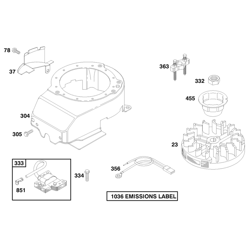 Engine Briggs and Stratton Model 12u802-1740-E1