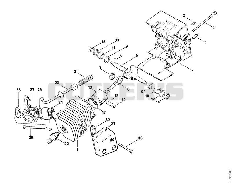Crankcase, Piston