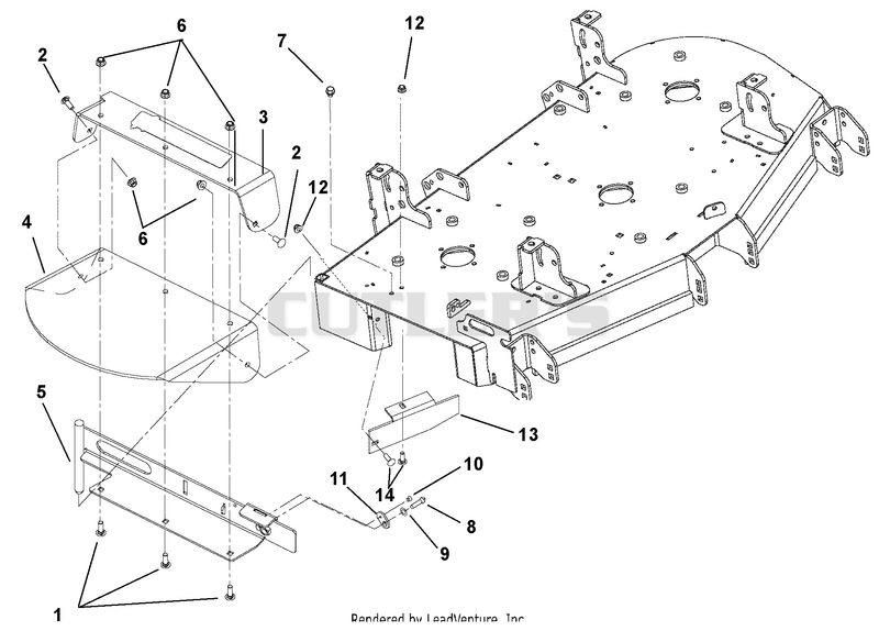 Discharge Chute And Baffle - Side Discharge