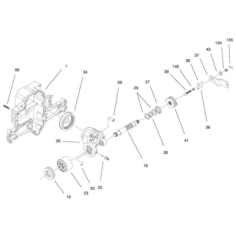 Hydro Transaxle Assembly Continued