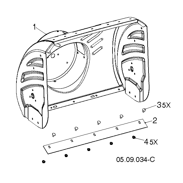 AUGER HOUSING AND IMPELLER