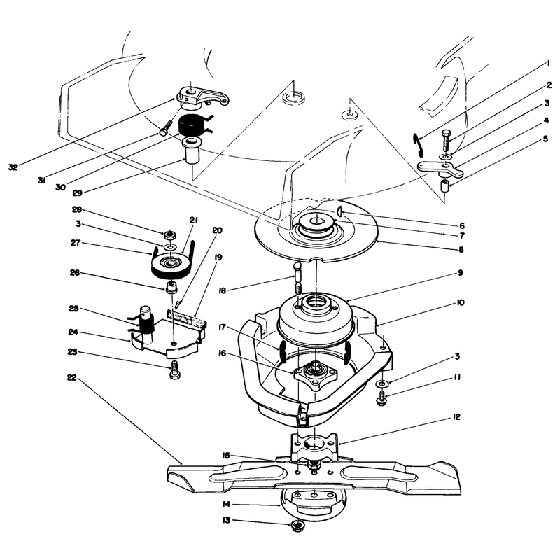 Blade Brake Clutch Assembly