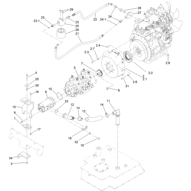 Tandem Pump and Gear Pump Assembly