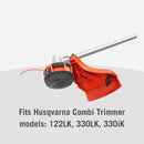 Husqvarna 970715501 TA320 String Trimmer Attachment Only, 18-Inch Cutting Path, Fits Husqvarna 122LK Trimmers, 330LK Gas Trimmers and 330iK Combi Switch