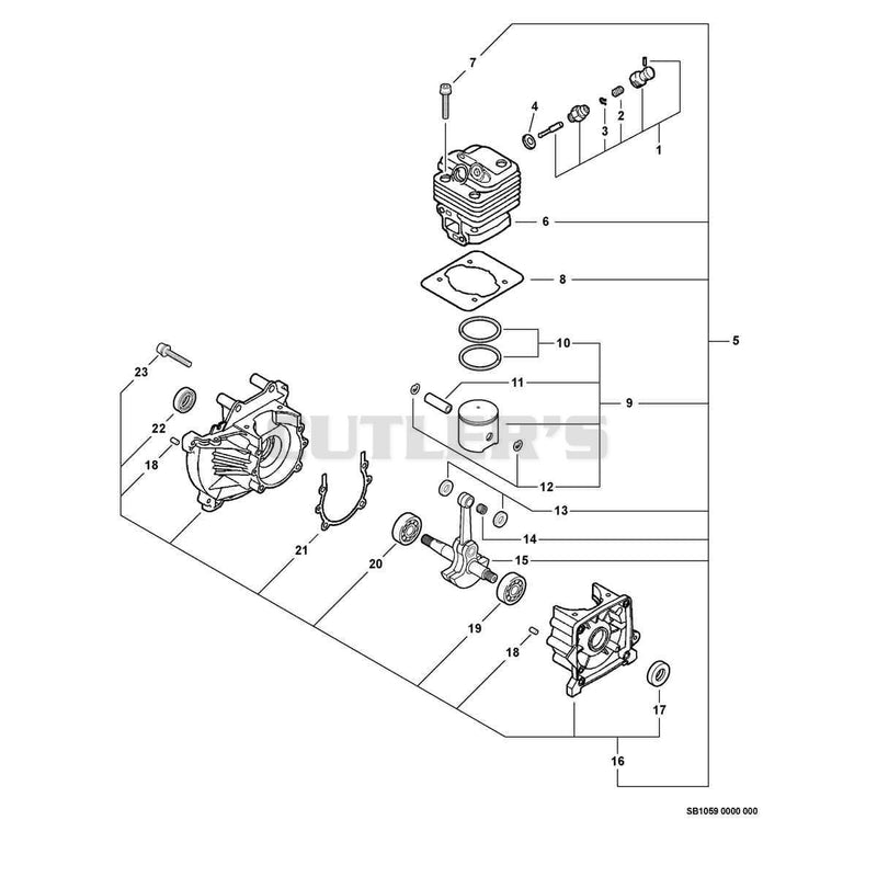 Engine, Short Block, Decompression Assembly