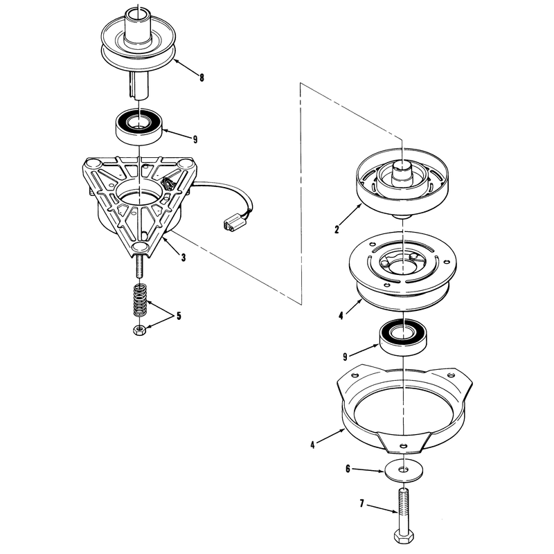 Engine Pulley & Pto Clutch Assembly