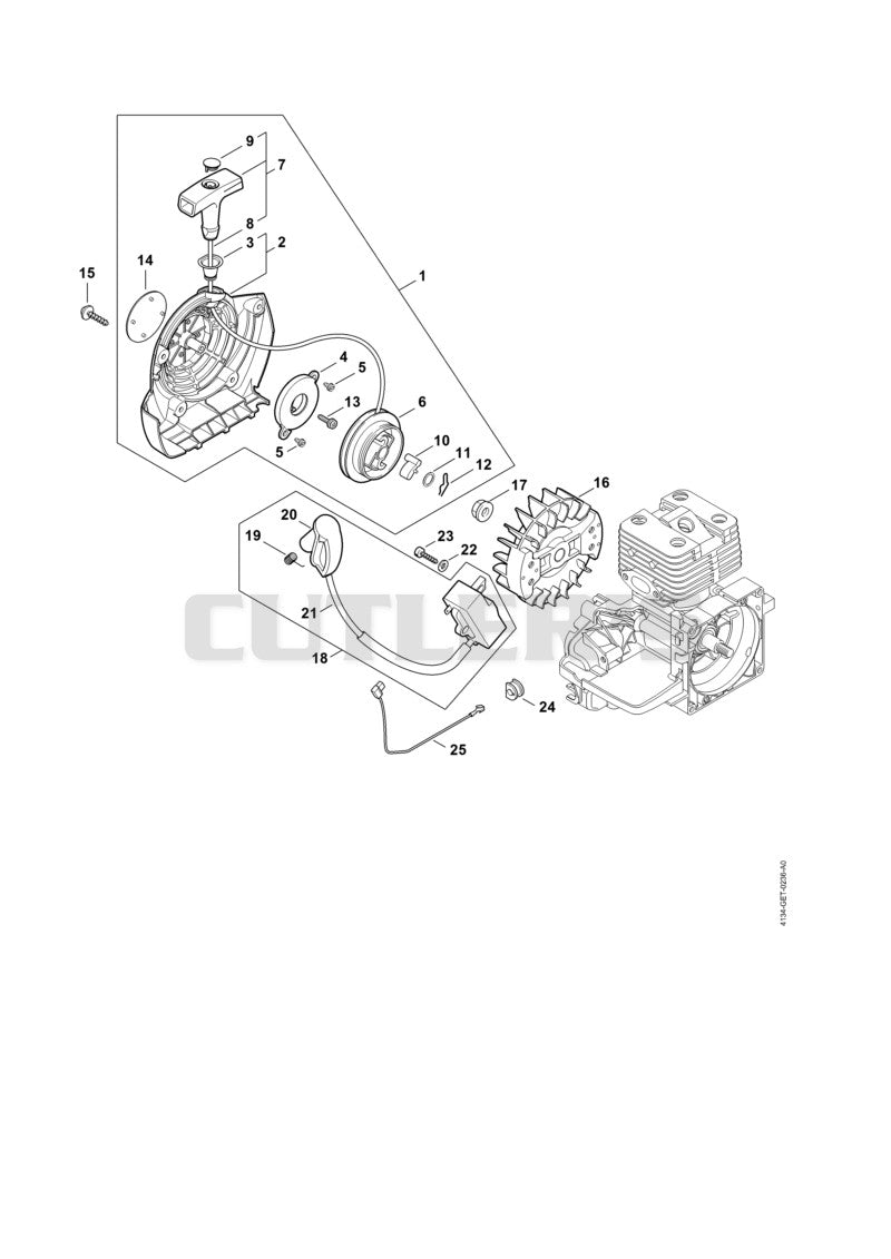 Rewind starter, Ignition system (16.2017)