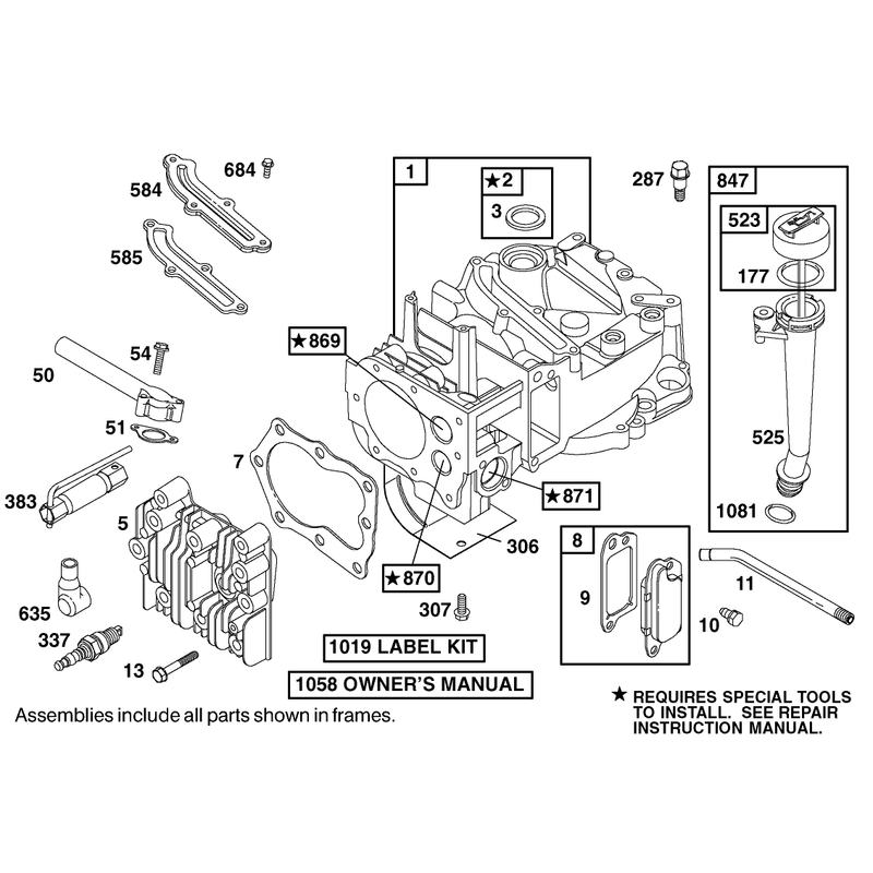 Engine Briggs and Stratton Model 12h802-1767-E1