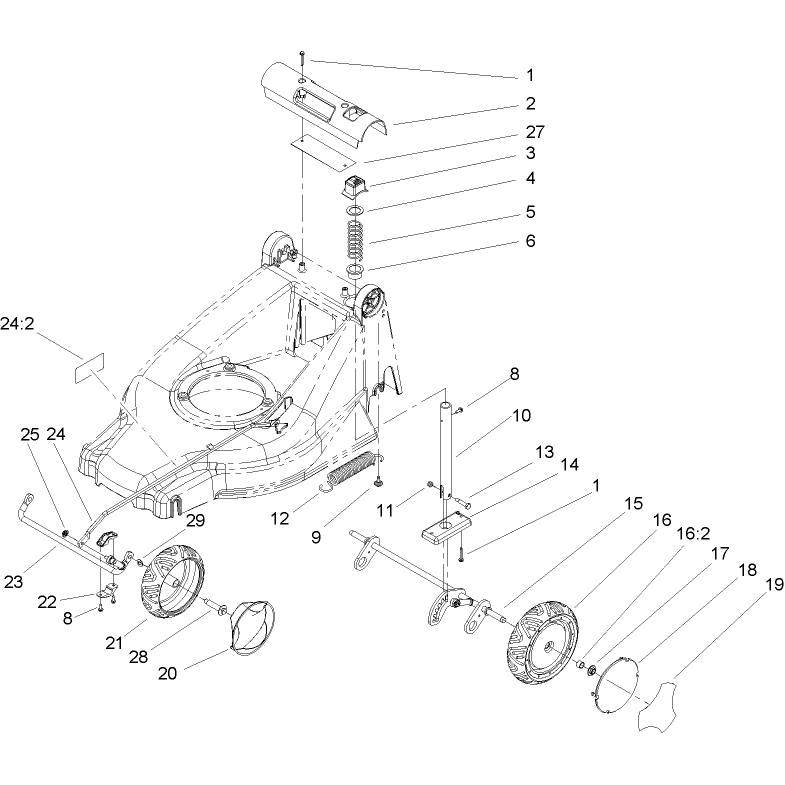 Height of Cut and Wheel Assembly