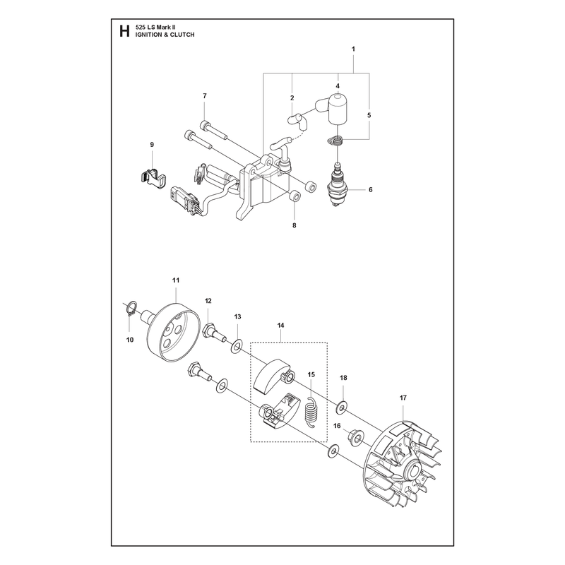 IGNITION SYSTEM AND CLUTCH