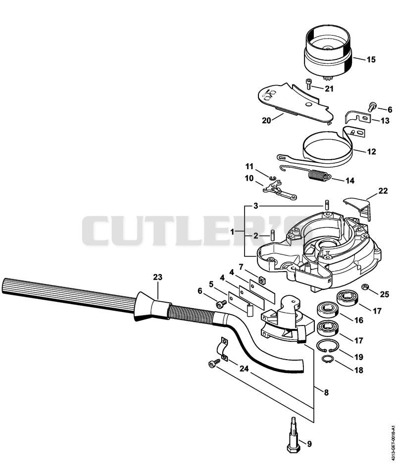 Clutch housing, Brake
