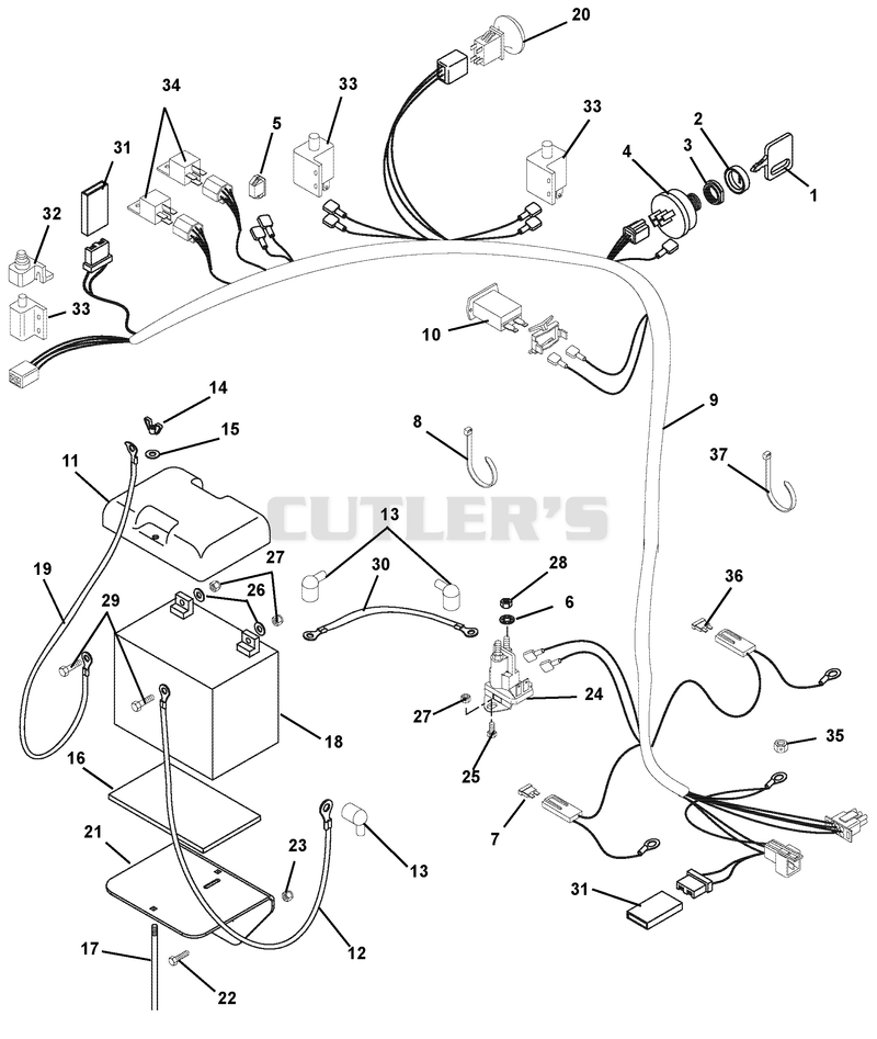 Electrical System - Electric Start - Pro Steer