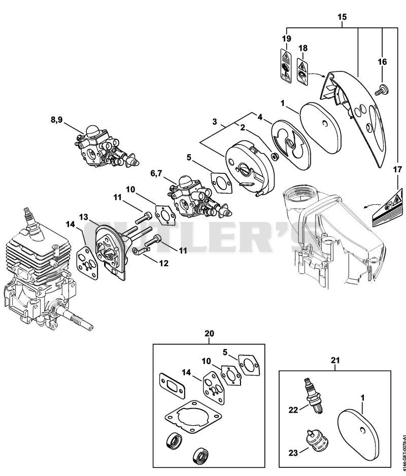 Air filter, Spacer flange
