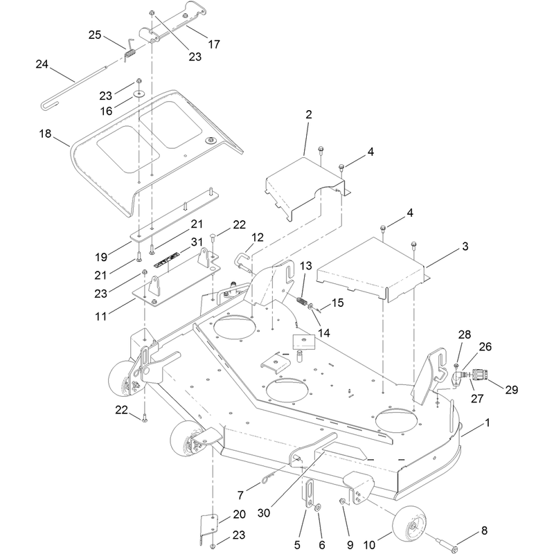 48 Inch Deck Assembly
