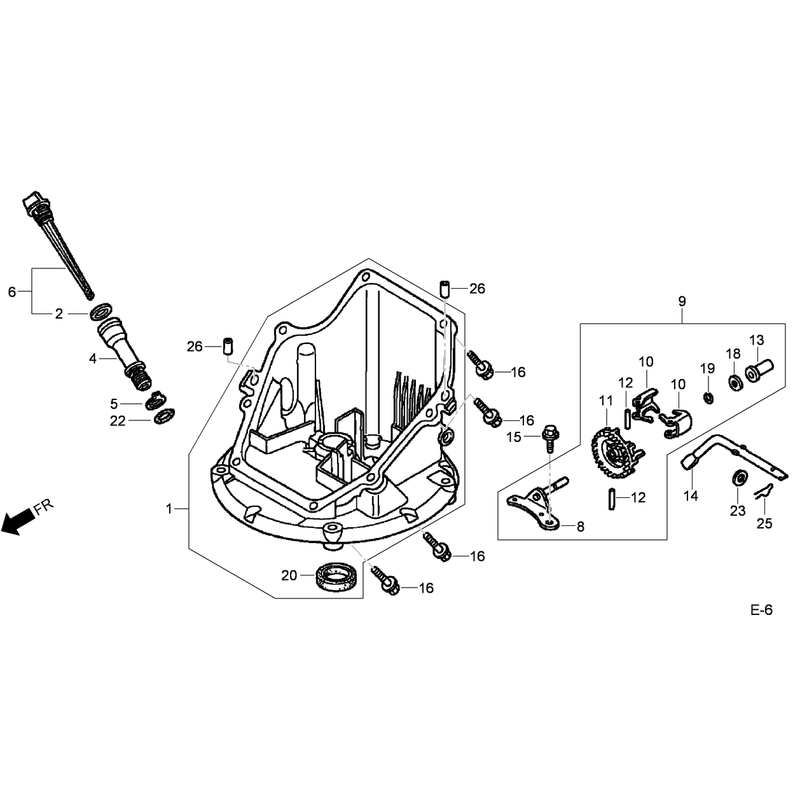 Oil Pan Assembly Honda GCV160L-AS3A