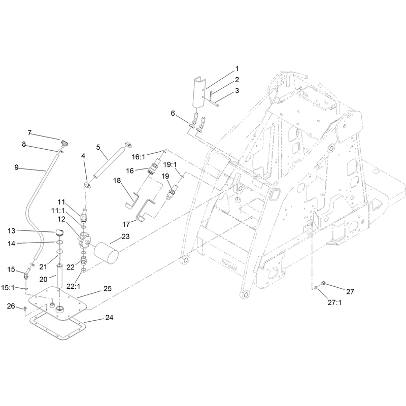 Hydraulic Tank and Filter Assembly