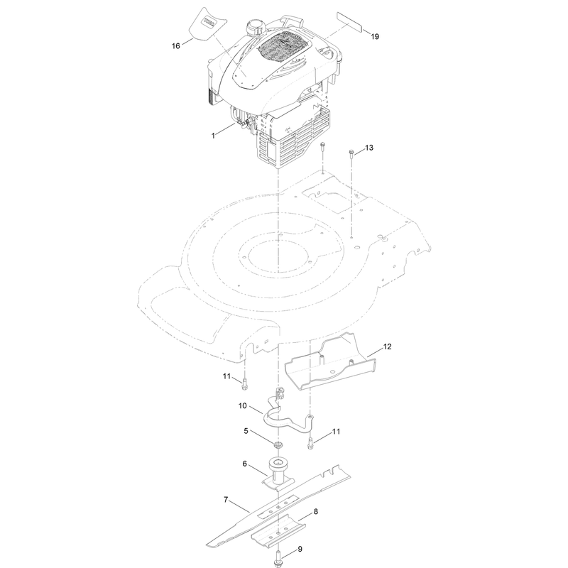 Engine and Blade Assembly