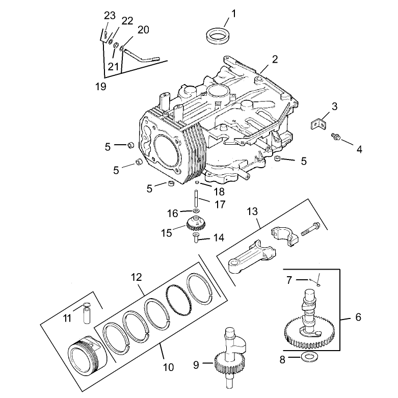 Crankcase Assembly Kohler CV493S-27529