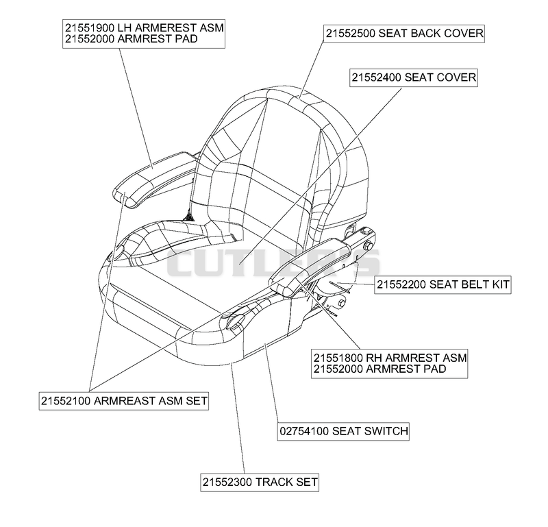 Seat - Service Parts