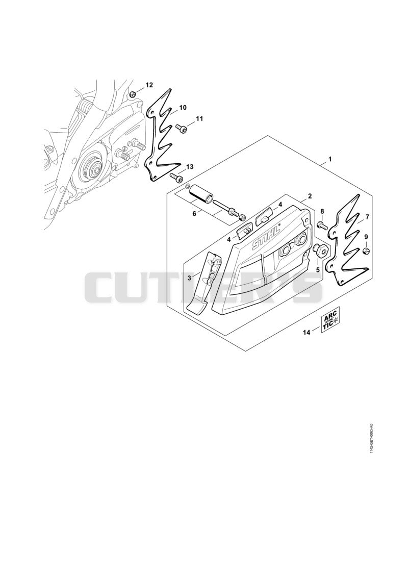 Chain sprocket cover