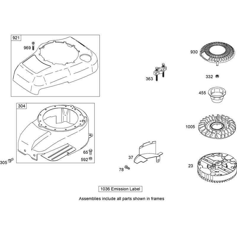 Blower Housing Assembly Briggs and Stratton 122602-0207-B1