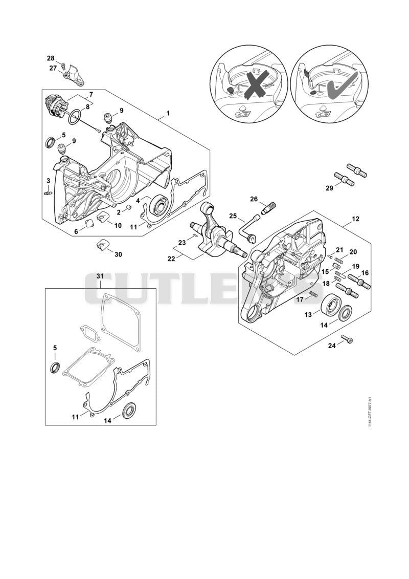 Crankcase ⇥188163090