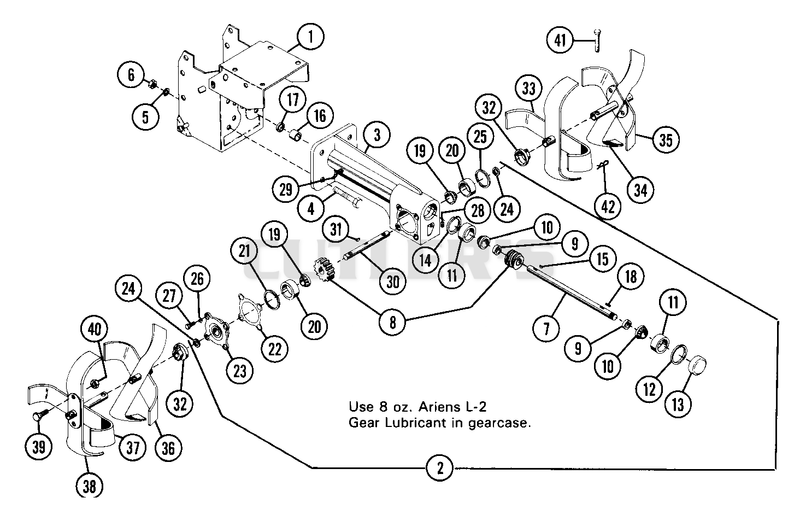 Tiller Gearcase Assembly