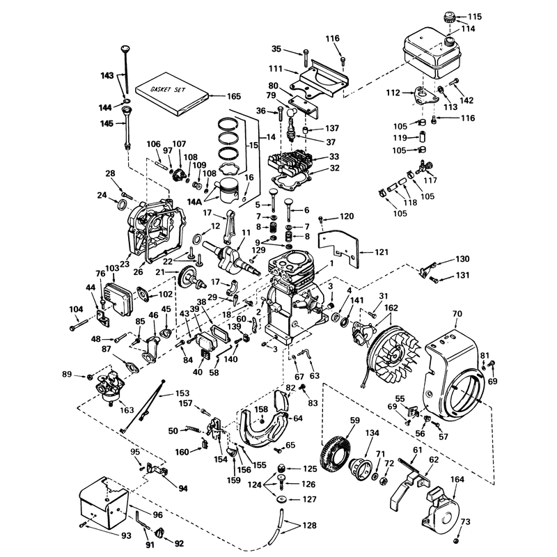 Engine Tecumseh Model Hs40-55513g