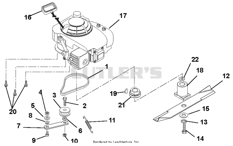 Engine, Blade And Belt